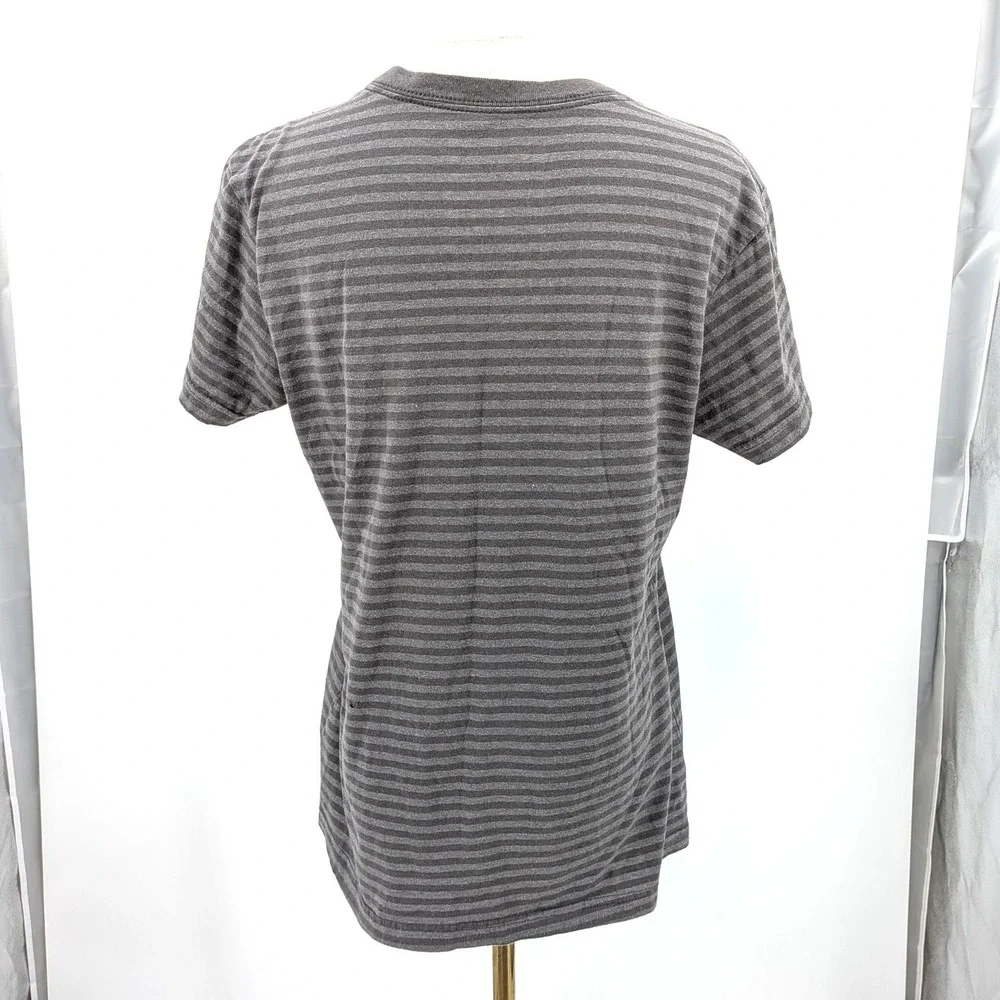 Disney Corpse Bride T Shirt‎ Emily Graphic Striped V Neck Goth L